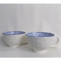 Óriás porceláncsésze/műzlistál (2db/cs) 13x8