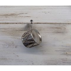   Karácsonfadísz fém, akasztós dob "Ib Laursen"4x5  /k1/+