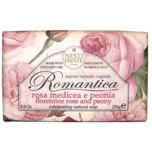 Nesti Dante Romantica - Rózsa és peónia natúrszappan - 250 gr 