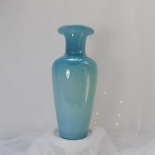 Zsolnay kék váza 27x13 cm