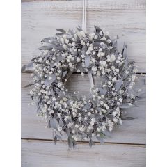   "Shabby chic" kopogtató, ajtó/falidísz (természetes) ∅:23cm