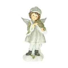 Angyal kislány hegedűvel 15,5x7,5x6,5   /k1/