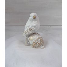 Kerámia madár, makkon ülő 11x8   /k3/+