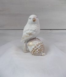 Kerámia madár, makkon ülő 11x8   /k3/