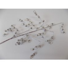 Akryl kristály, ág ezüst szárral 64cm/1/+