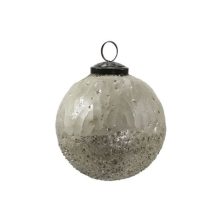 Üveggömb arany, rusztikus  Ø:10cm  /k3/