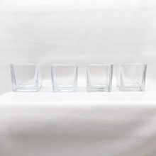 Mécsestartó szett (4db-os) üveg 6x6 cm