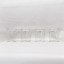 Mécsestartó szett (4db-os) üveg 7x5 cm 