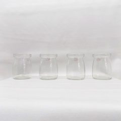 Mécsestartó szett (4db-os) üveg 7x5 cm 