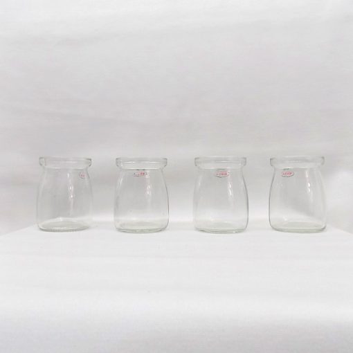 Mécsestartó szett (4db-os) üveg 7x5 cm 