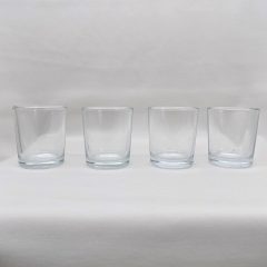 Mécsestartó szett (4db-os) üveg 5,5x6,5 cm