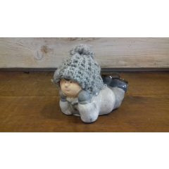 Kerámia gyerek figura 10x8  /k1/+