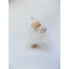   Angyal, tollszoknyában, sapiban, stassz szívvel. 8x5   /k3/