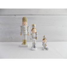 Diótörő fihurák (3db/csomag) fehér/beige/arany  /k1/