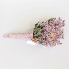   Felakasztható, száraz virágcsokor kompozíció, paeoniával, 34x16