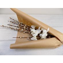 Tavaszi csokor nemes barkával, nárcisszal. 60 cm