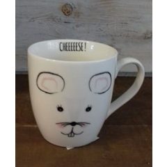 Porcelán bögre 400ml {2 féle}10*9,5+fül  /k2/+