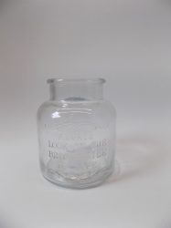 Váza/tároló üveg széles szájú 12x14  (k3)*