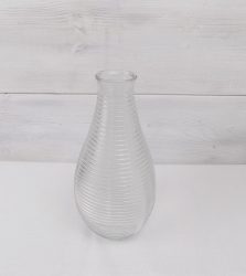 Üveg mécsestartó/váza 19x13