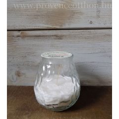 Üveg mécses, gyertyával 11x10 (k2) 