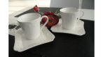 Porcelán csésze + alj 2 személyes, dobozban, 100ml  (k2)