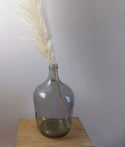   Üveg váza palack formájú, újrahasznosított üvegből. 18x30
