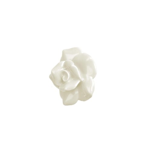 Bútorgomb virág formájú, fehér∅ 4,5 cm /k2/+