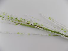 Selyemvirág, zöld/fehér  bogyós  ág 60-90  (k1)