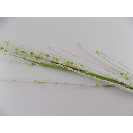 Selyemvirág, zöld/fehér  bogyós  ág 60-90 /k1/