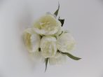 Selyemvirág paeonia  csokor, fehér ∅:15x25  (k1)