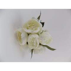 Selyemvirág paeonia  csokor, fehér ∅:15x25  /k1/+