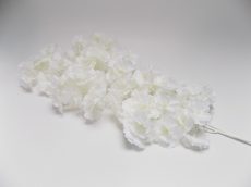 Nagy selyemvirág ág,  fehér sokvirágú 47-105